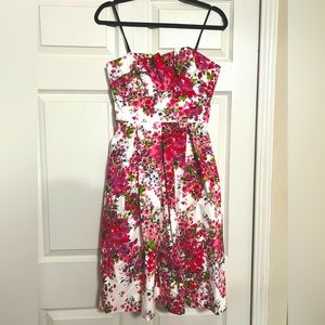 David Meister floral dress